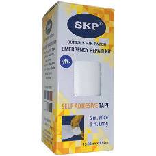 Repair Tape, Super Kwik Patch 14 OZ White - 6" X 5' Adhesive Tape Roll